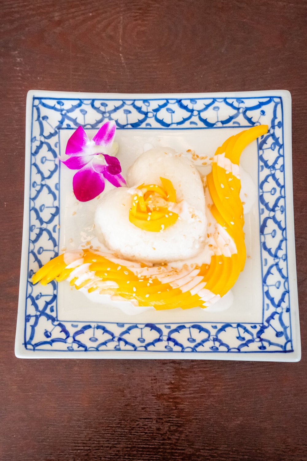 Mango Sticky Rice with coconut cream