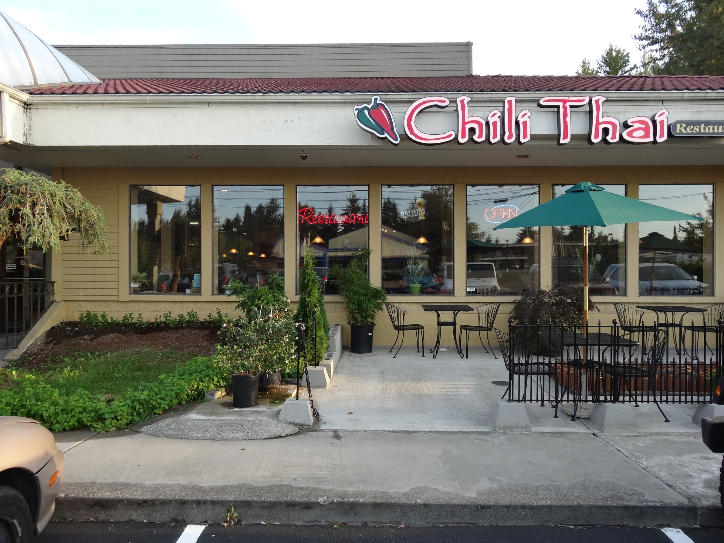 Chili Thai Restaurant exterior - welcoming guests for lunch and dinner